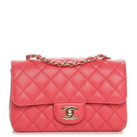 chanel caviar dark pink mini|Mini Bags .